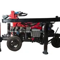 চাকা মাউন্ট করা জল ওয়েল ড্রিলিং মেশিন